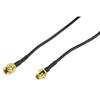 CABLE-544/5 CAVO PROLUNGA  ANTENNA SMA ,  Connettore 1: SMA Maschio,  Connettore 2: SMA Femmina;  Placcato oro, Lunghezza 5 m , connettore Dritto , Nero.